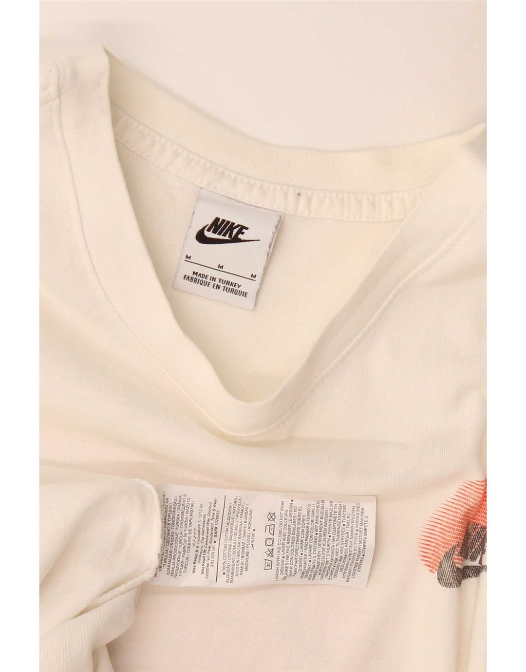 Nike Herren-T-Shirt mit Grafik, mittelweiße Baumwolle