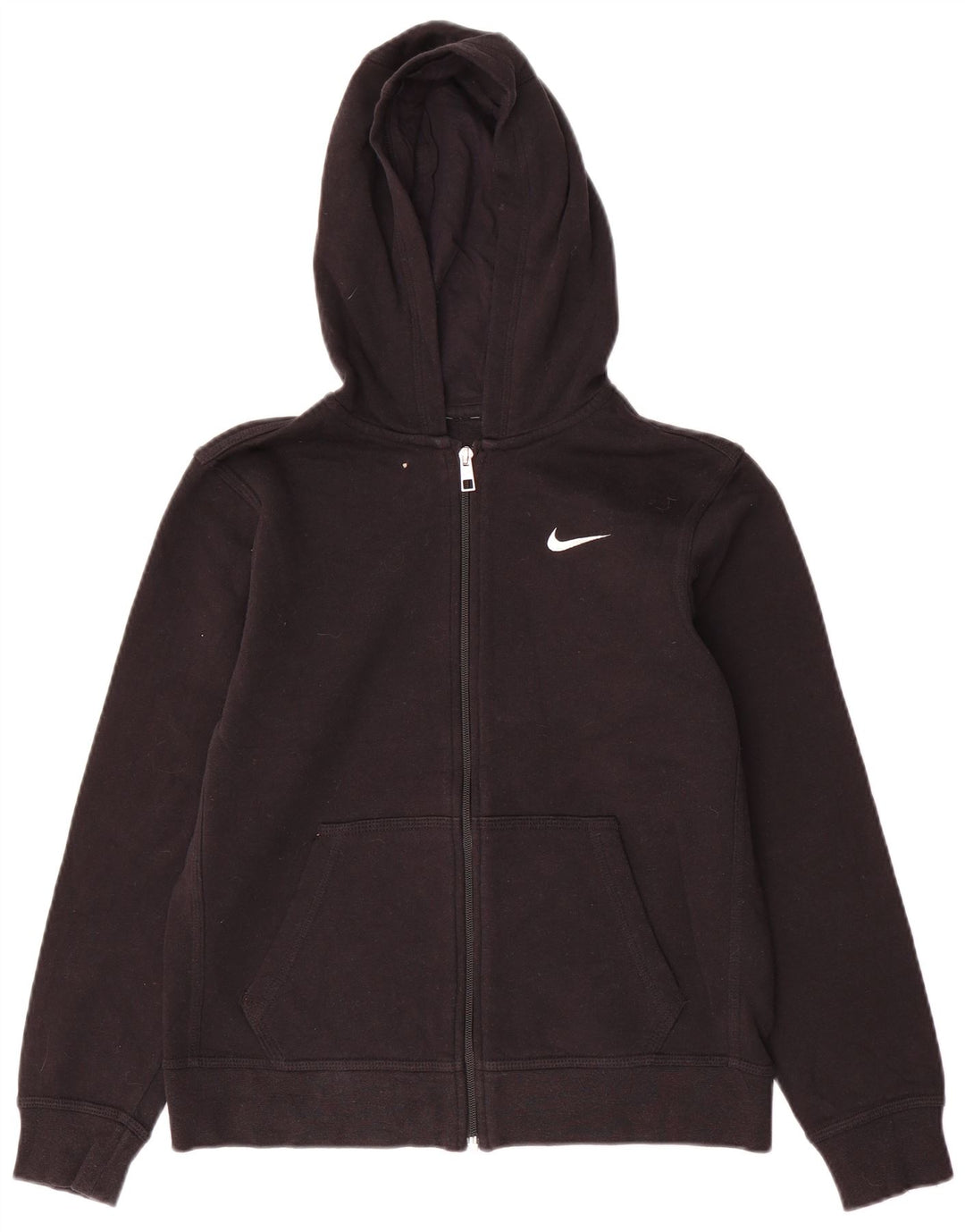 Nike Damen Zip Hoodie Pullover UK 12 Medium Schwarz