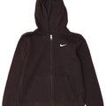 Nike Damen Zip Hoodie Pullover UK 12 Medium Schwarz
