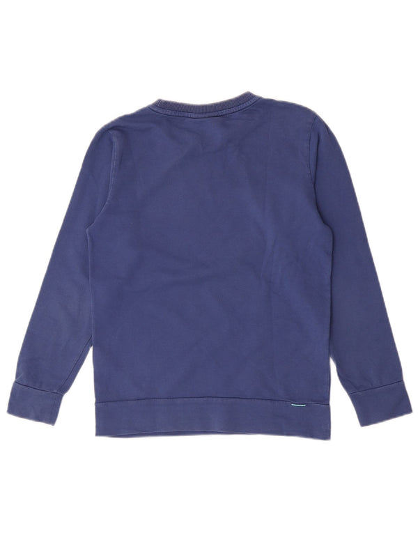 Napapijri Jungen-Sweatshirt mit Grafik, 9–10 Jahre, blaue Baumwolle