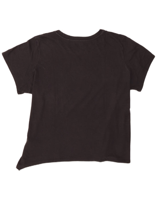 Levi's Damen-T-Shirt mit Grafik, UK 22 3XL, schwarze Baumwolle