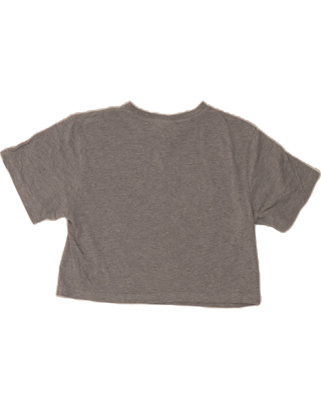 ELLESSE Womens Graphic Crop Top UK 8 Small  Grey Cotton Vintage Ellesse and Second-Hand Ellesse from Messina Hembry 