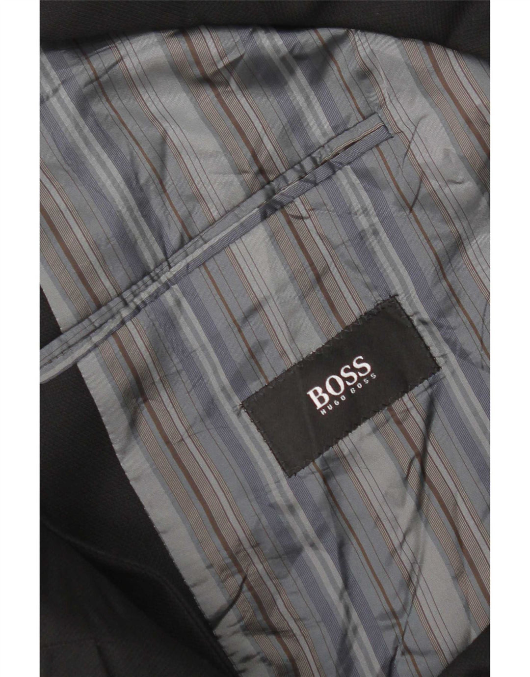Hugo Boss Herren-Blazer mit 3 Knöpfen, EU 56, 3XL, schwarze Schurwolle