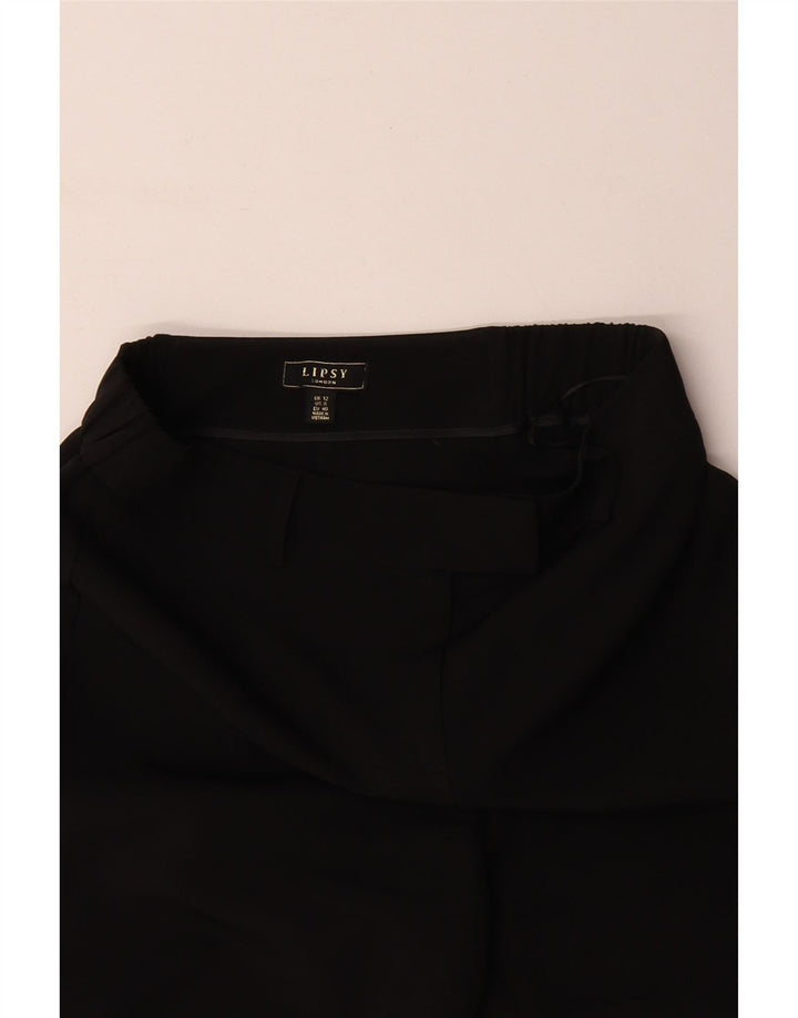 LIPSY Damen Bootcut Freizeithose UK 12 Medium W30 L30 Schwarz Polyester