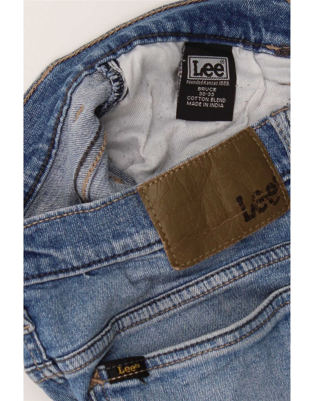 Lee Herren Skinny Jeans W30 L30 Blaue Baumwolle