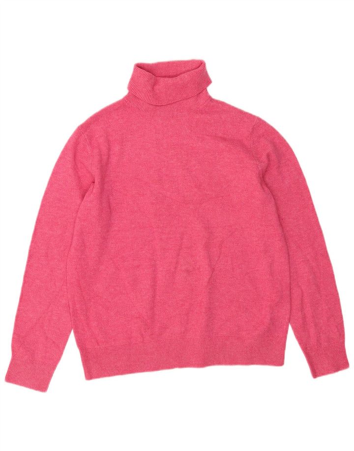 Marks & Spencer Damen-Pullover, übergroß, Rollkragenpullover, Gr. 10, Größe S, Rosa