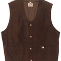 Pioneer Herren-Wildlederweste XL aus braunem Leder