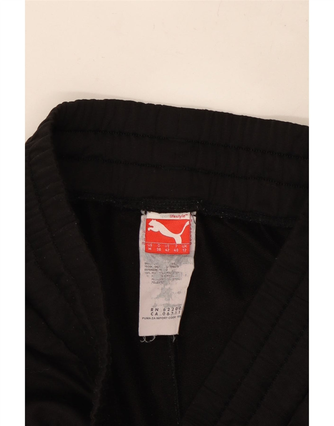 PUMA Damen Trainingshose Jogger UK 12 Medium Schwarz Polyester