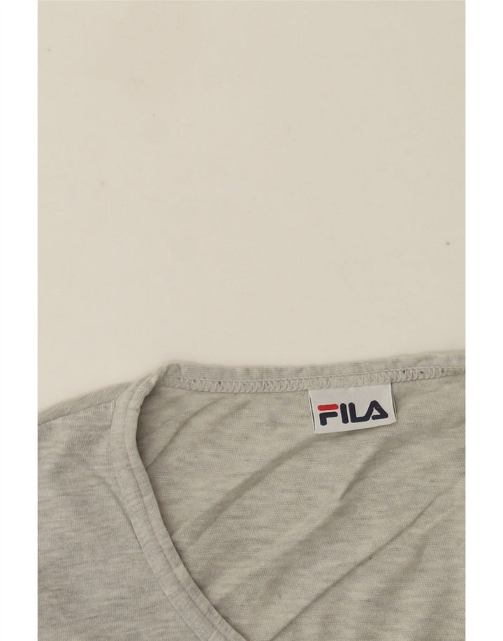 Fila Herren T-Shirt Top Small Grau meliert