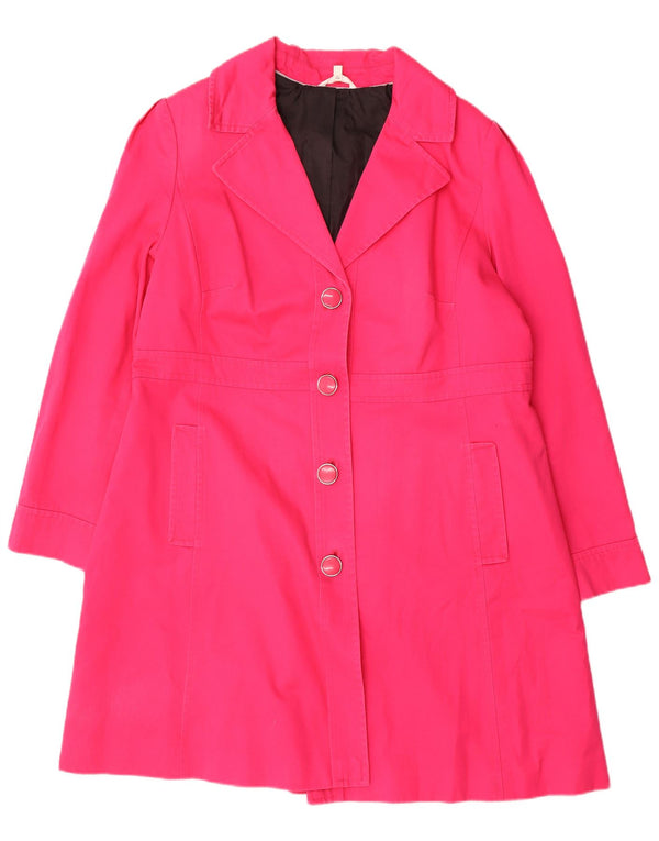 Marks & Spencer Damen Trenchcoat UK 20 2XL Rosa Baumwolle
