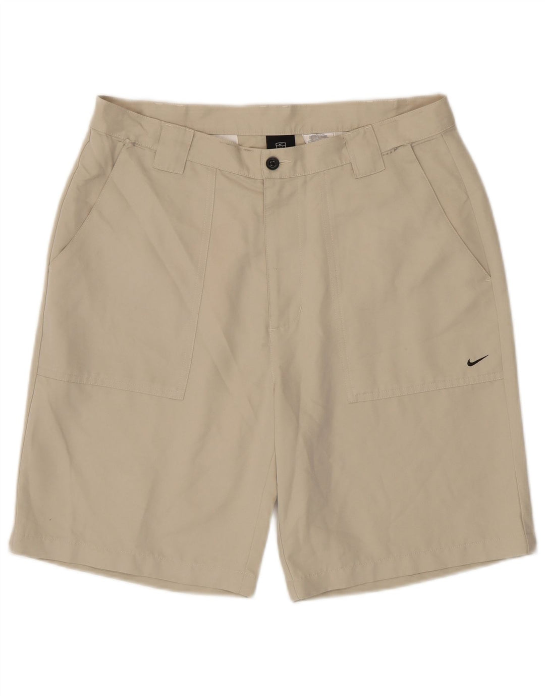 Nike Herren Chino Shorts W34 Large Beige Polyester