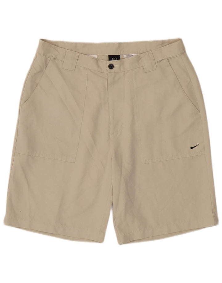 Nike Herren Chino Shorts W34 Large Beige Polyester