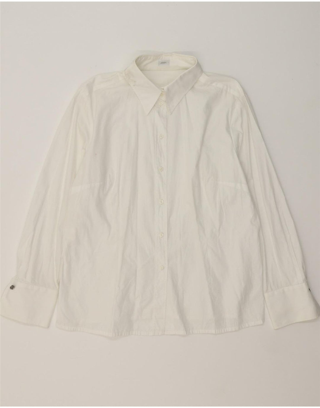 JOOP Womens Shirt IT 46 Large White Cotton Vintage Joop and Second-Hand Joop from Messina Hembry 
