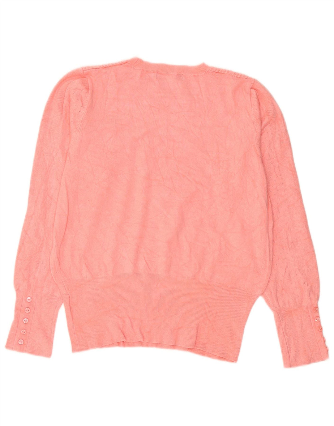 Marks & Spencer Damen-Pullover mit Rundhalsausschnitt, UK 12, mittelrosa Viskose