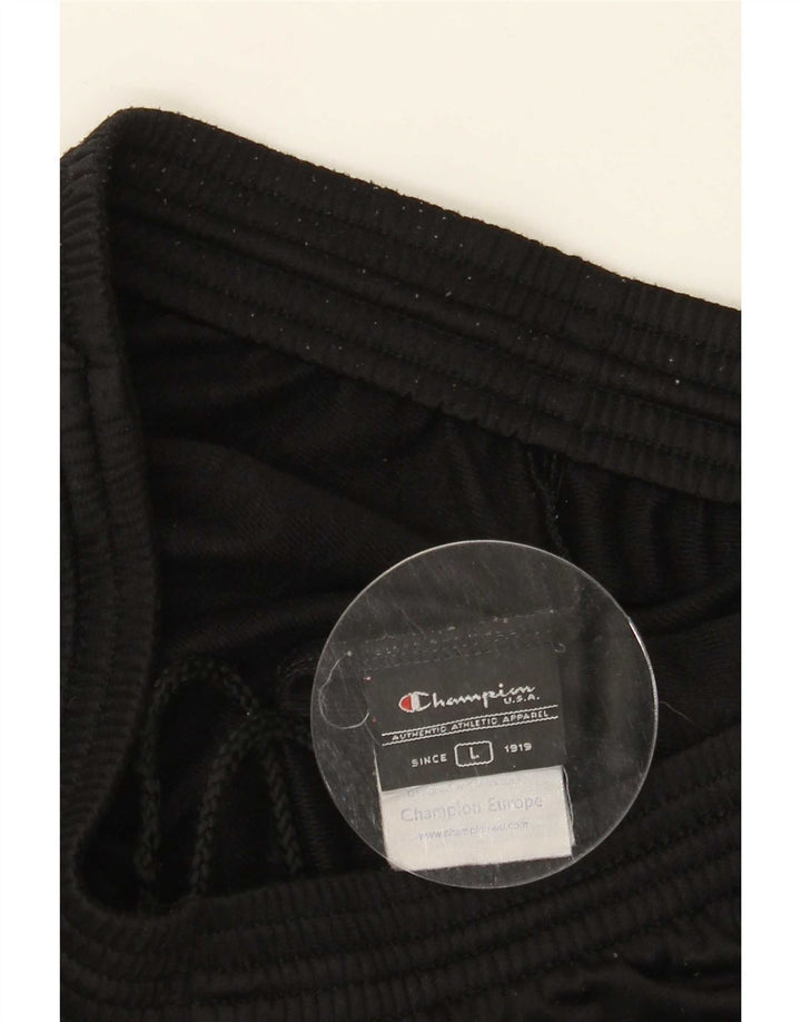 Champion Herren-Trainingshose, groß, aus schwarzem Polyester