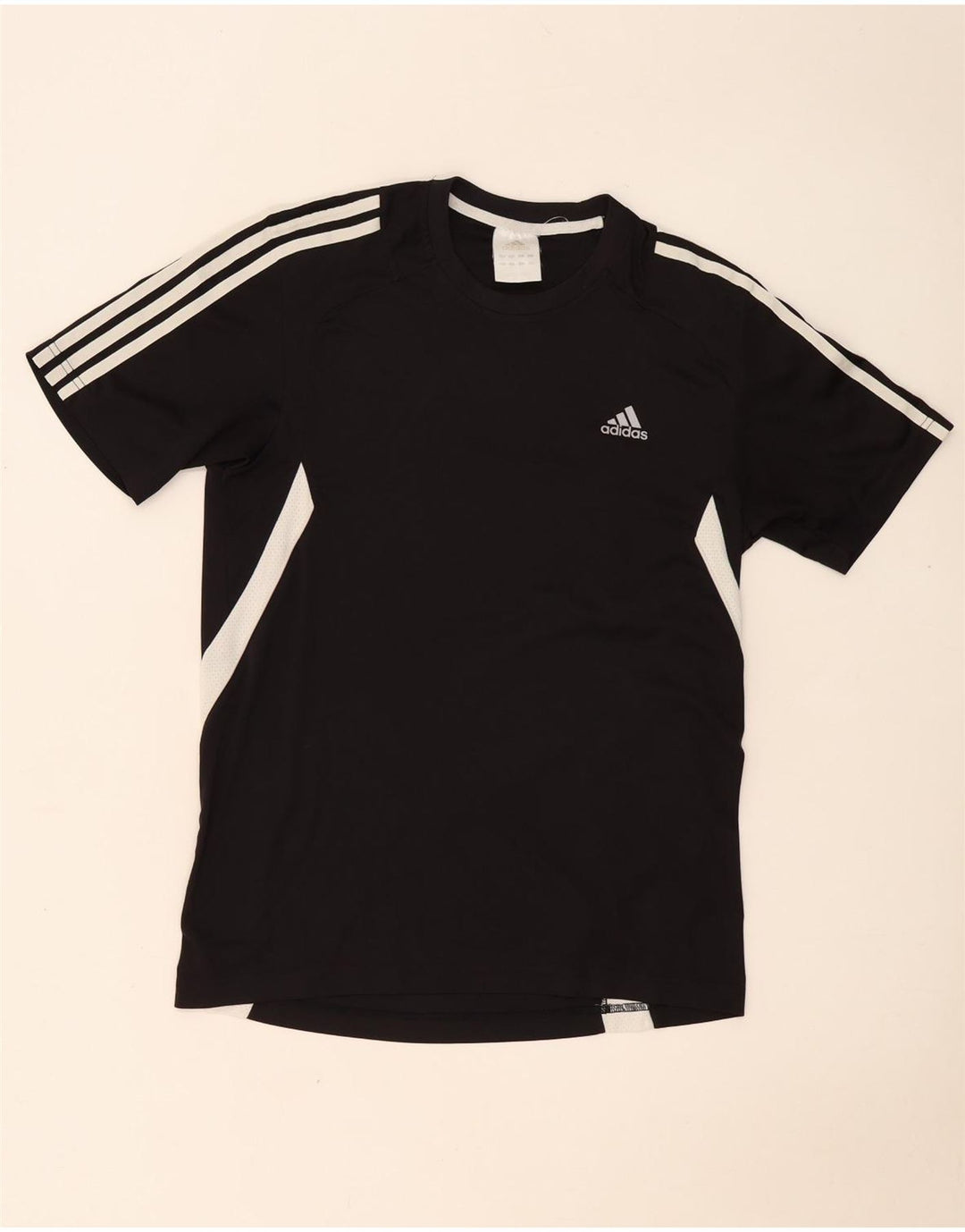 Adidas Herren T-Shirt Top Medium Schwarz Colourblock Polyester
