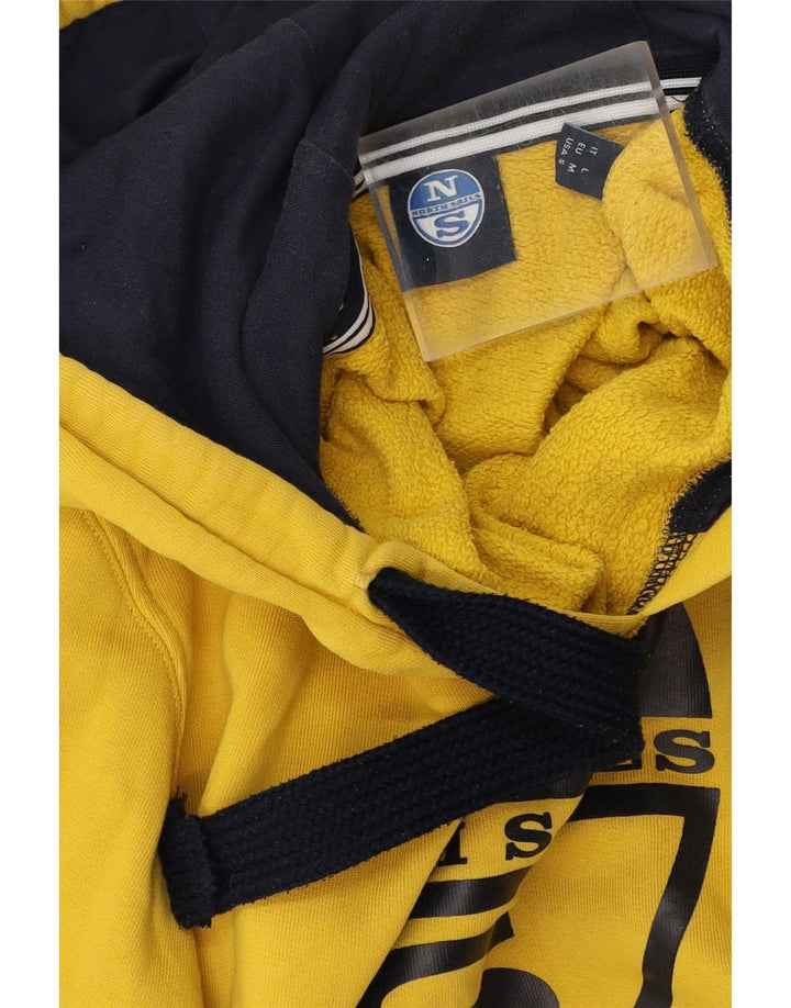 North Sails Herren-Kapuzenpullover mit Grafik, mittelgelbe Baumwolle