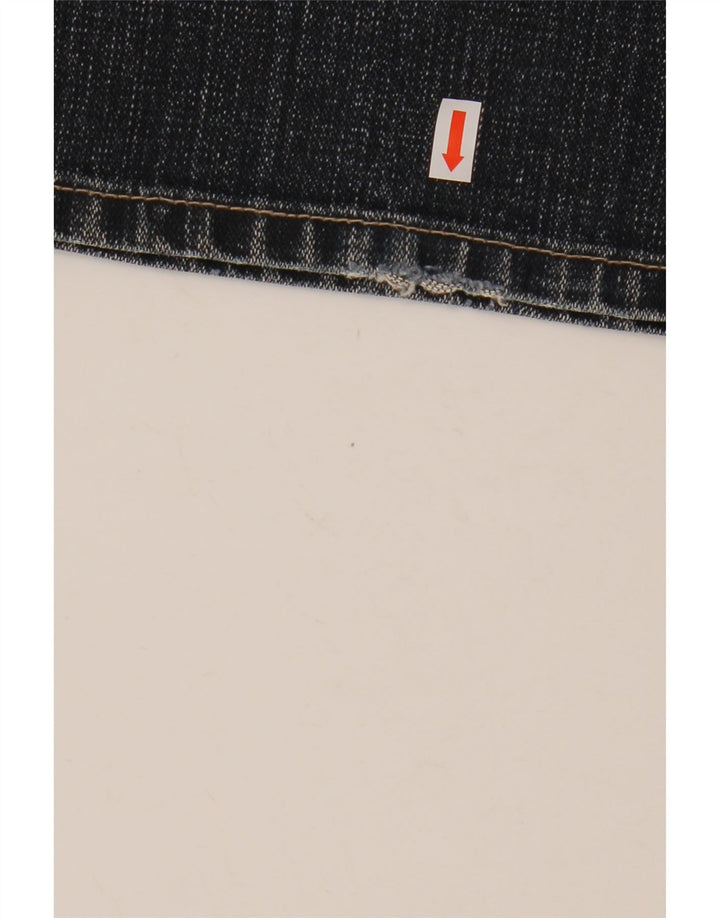 WRANGLER Herren Bootcut Jeans W32 L32 Marineblaue Baumwolle