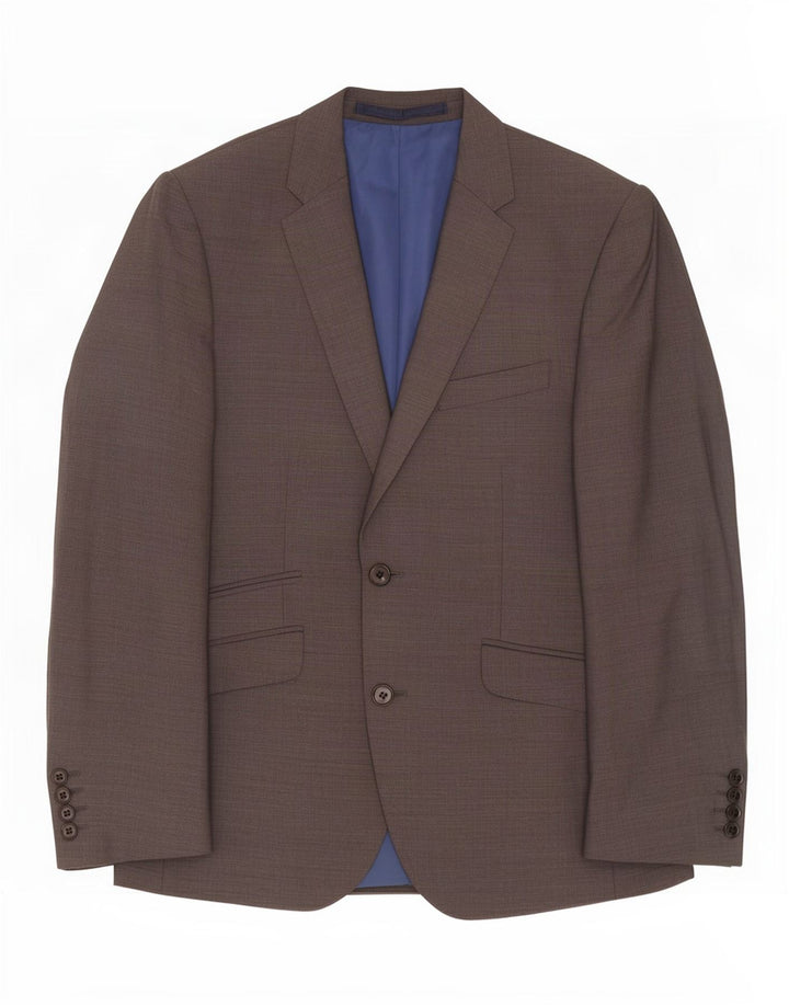Marks & Spencer Herren-Blazer mit 2 Knöpfen, UK 40, mittelgraue Wolle