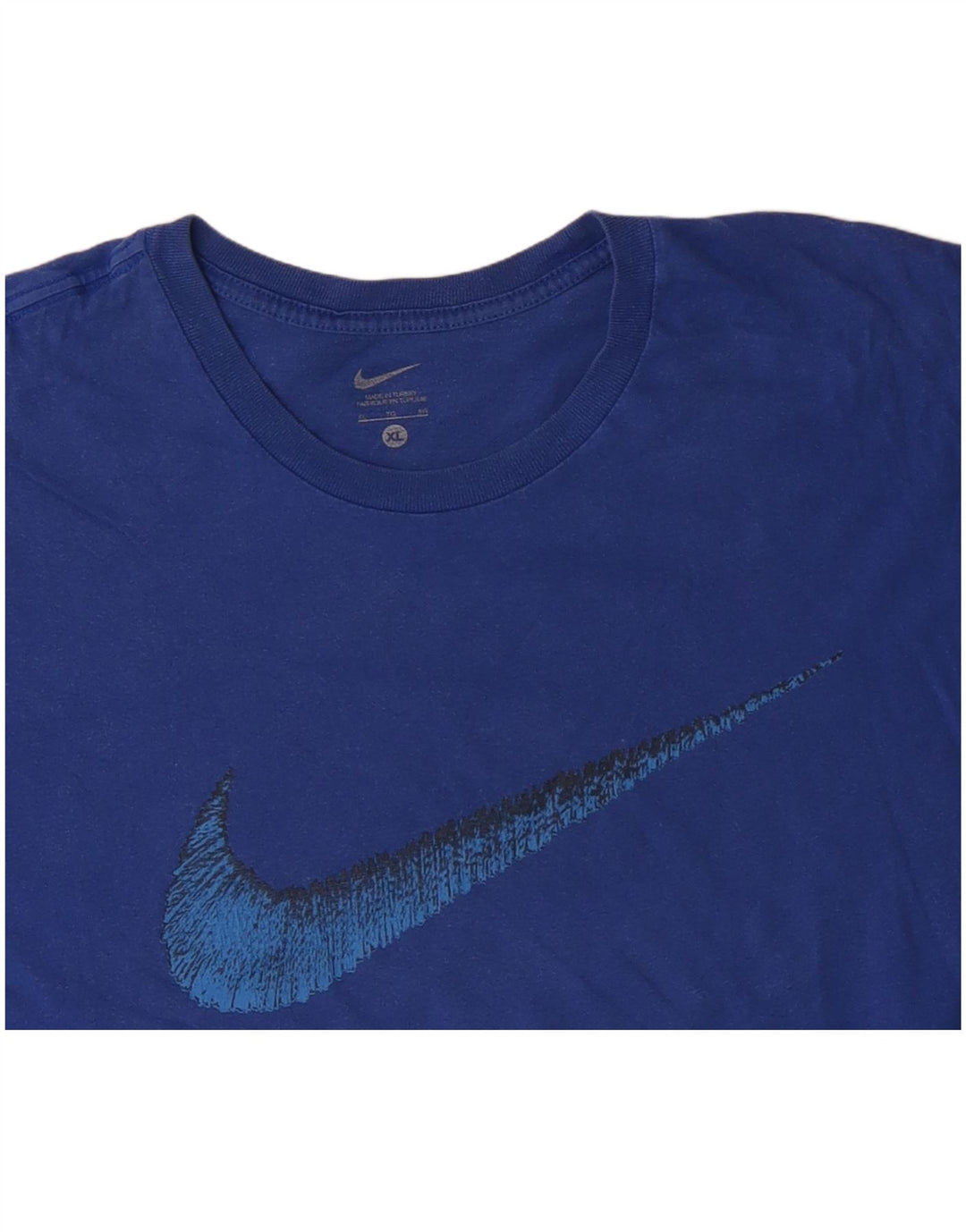 NIKE Herren Grafik T-Shirt Top XL Blau Baumwolle
