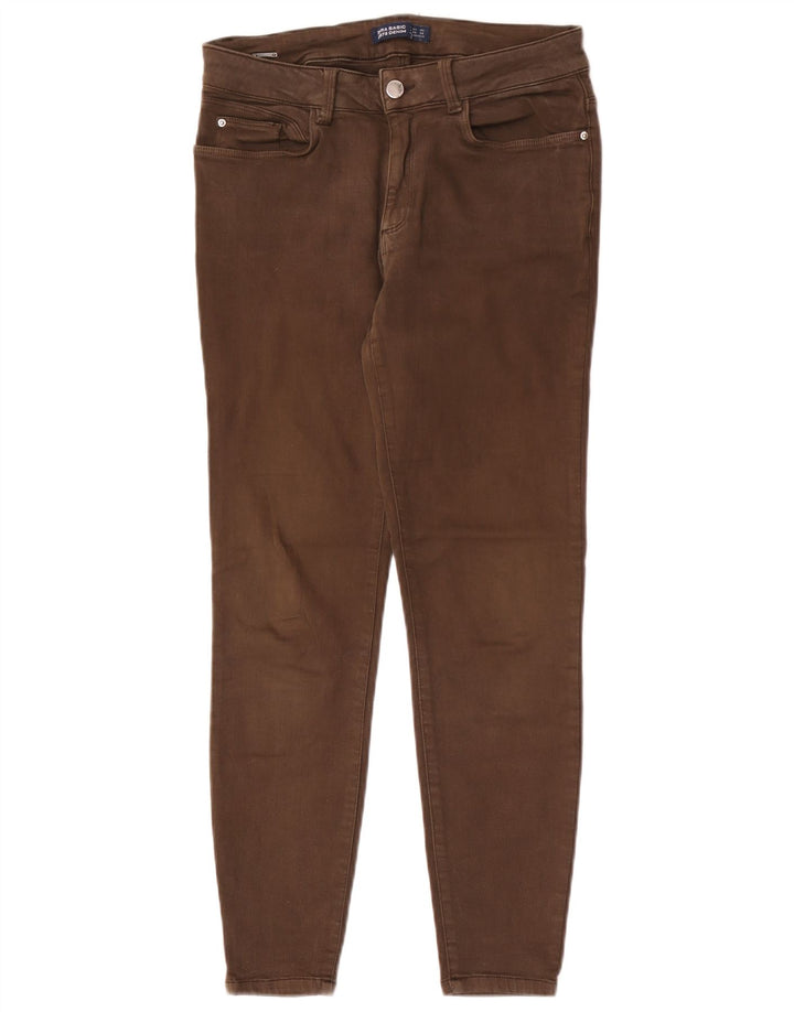 Zara Damen Skinny Jeans EU 40 Medium W30 L27 Braun