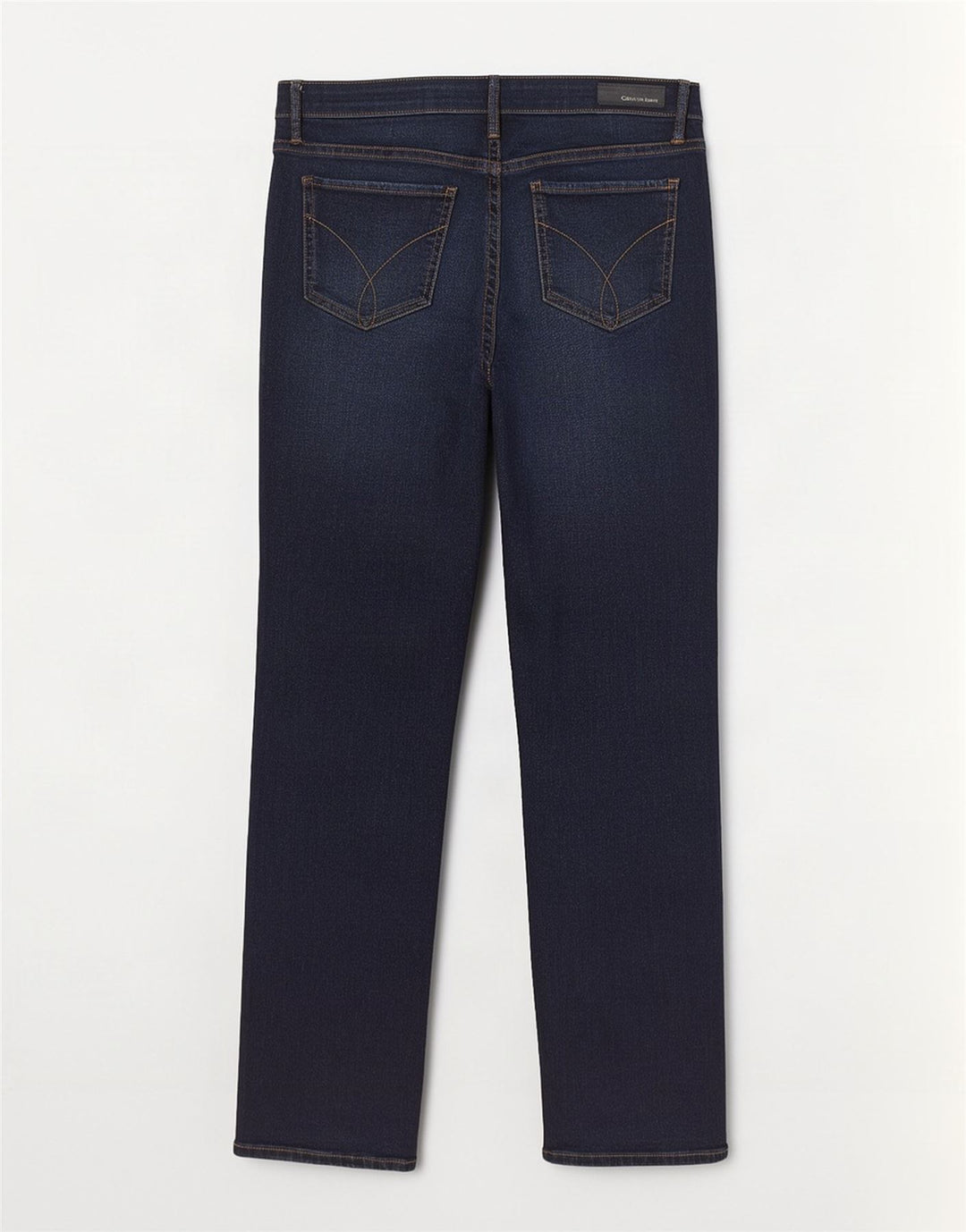 Calvin Klein Damen Straight Jeans W31 L30 Marineblaue Baumwolle