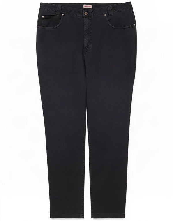 Versace Herren Slim Casual Hose W42 L30 Marineblaue Baumwolle