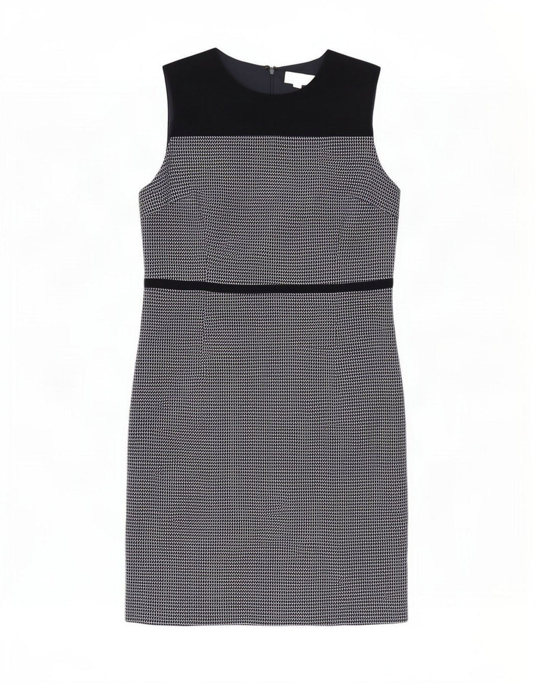 Hobbs Damen Ärmelloses Etuikleid UK 18 XL Schwarz kariertes Polyester