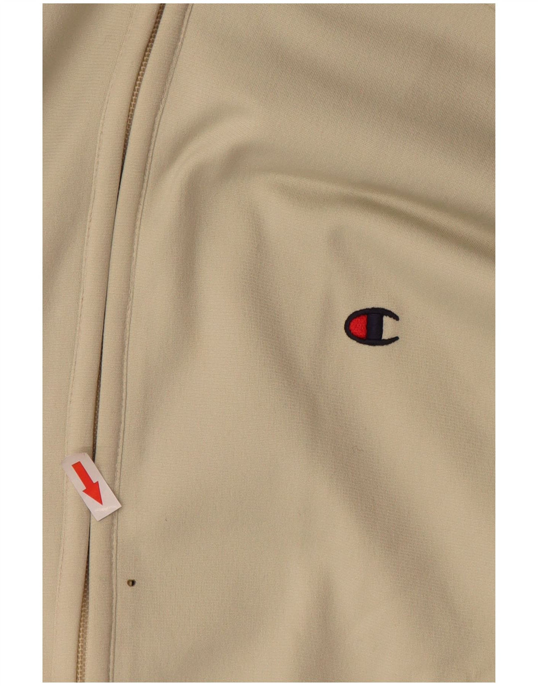 Champion Herren-Trainingsanzugoberteil mit lockerer Passform, mittelbeigefarbenes Polyester