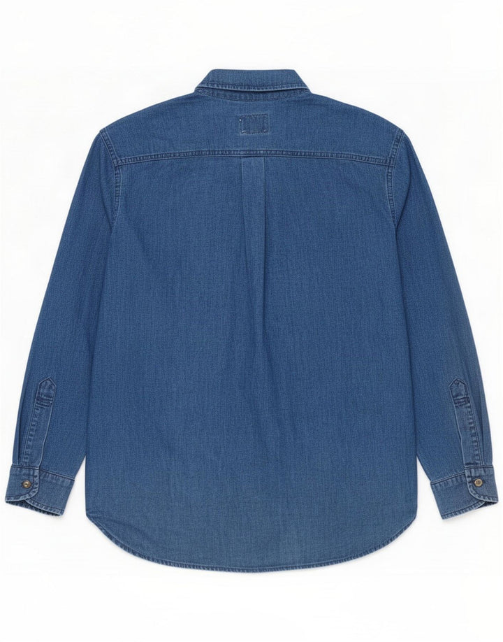 Blumarine Damen Jeanshemd IT 44 Mittelblau