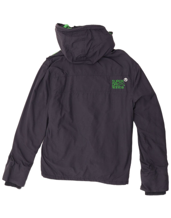 Superdry Damen Windcheater Windjacke UK 14 Medium Marineblau