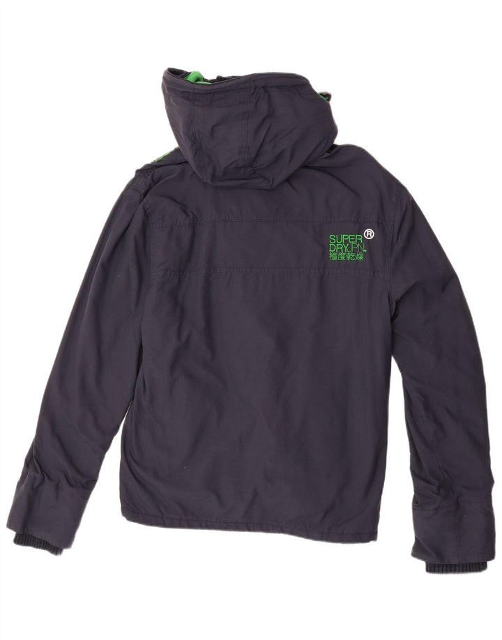 Superdry Damen Windcheater Windjacke UK 14 Medium Marineblau