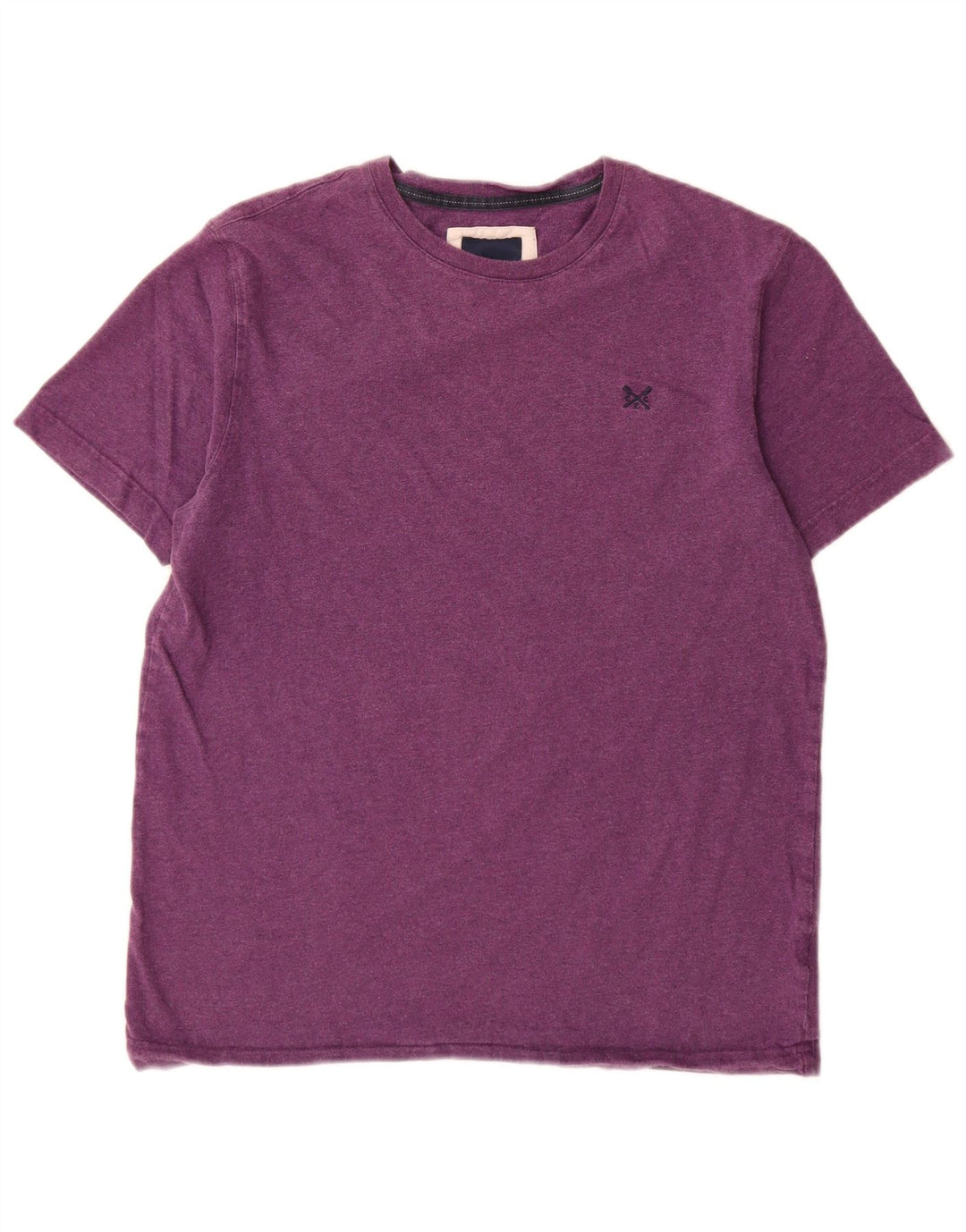 Crew Clothing Herren-T-Shirt aus mittelvioletter Baumwolle