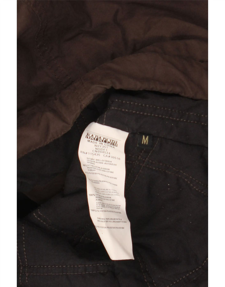 Napapijri Damen-Parkajacke mit Kapuze, UK 14, mittelbraune Baumwolle