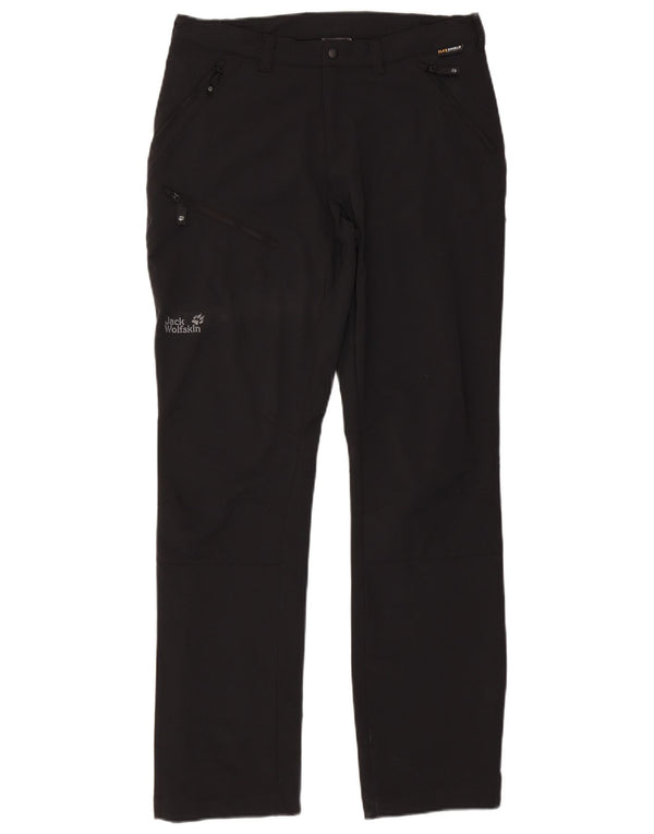 Jack Wolfskin Damen Straight Cargo Hose Medium W30 L33 Schwarz Polyester