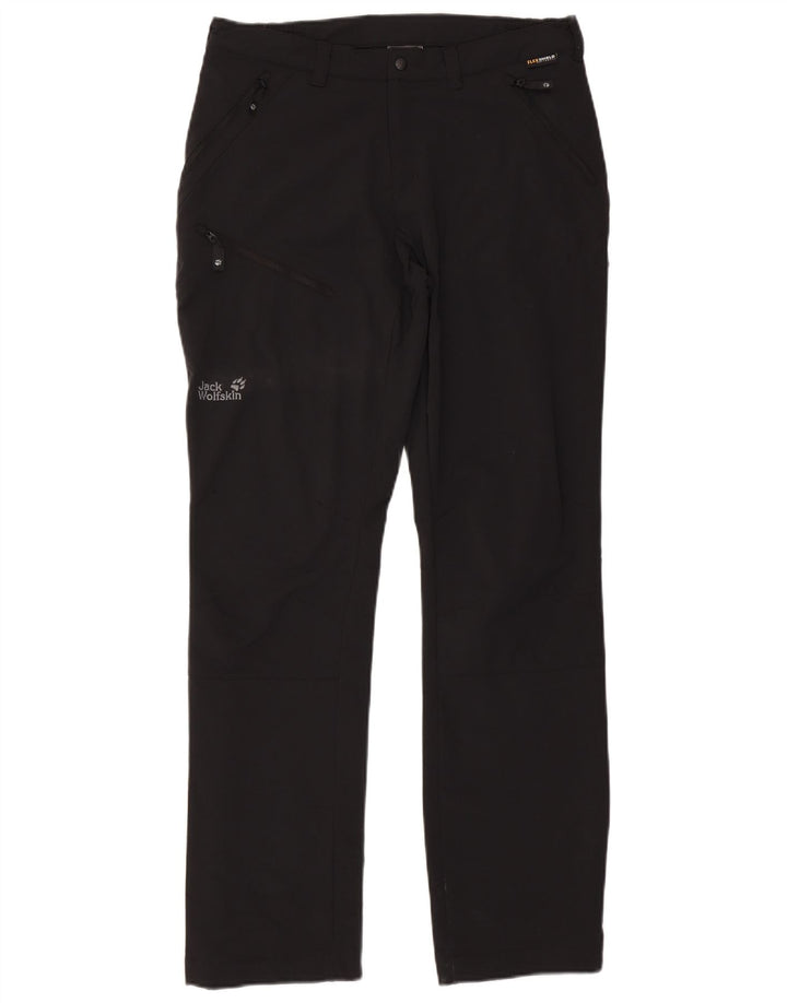 Jack Wolfskin Damen Straight Cargo Hose Medium W30 L33 Schwarz Polyester