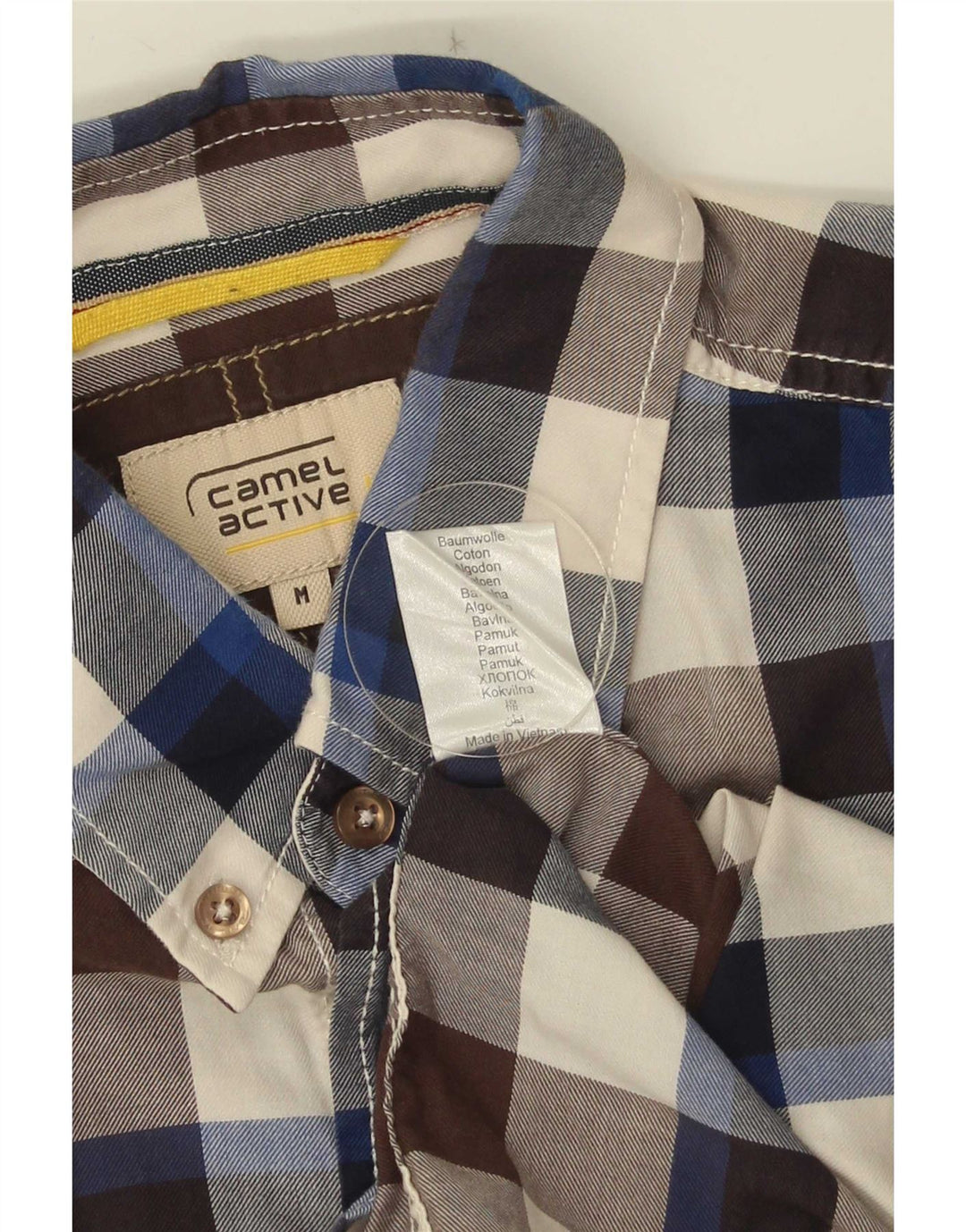 Camel Active Herrenhemd, mittelgroß, mehrfarbig, Gingham-Baumwolle
