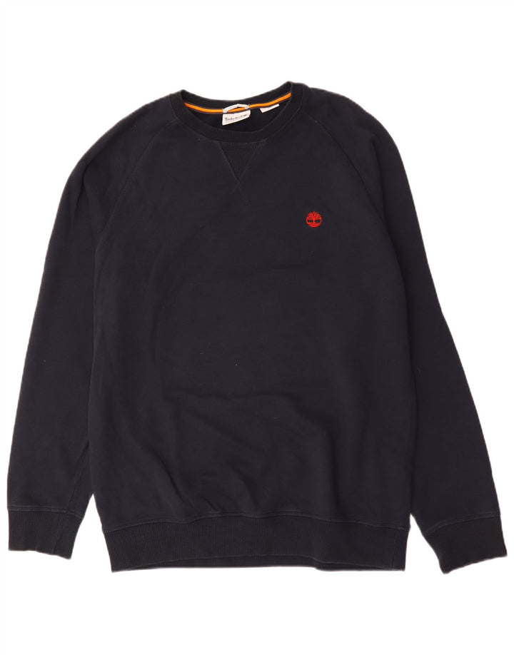 Timberland Herren-Sweatshirt mit normaler Passform, groß, marineblau, Baumwolle