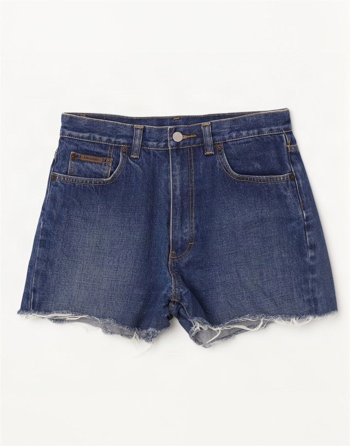 Calvin Klein Damen Jeansshorts W30 mittelblaue Baumwolle
