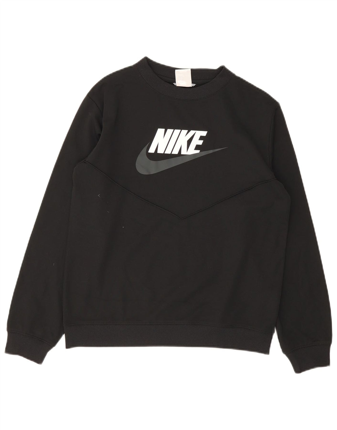 Nike Jungen-Sweatshirt mit Grafik, 13–14 Jahre, schwarzes Polyester
