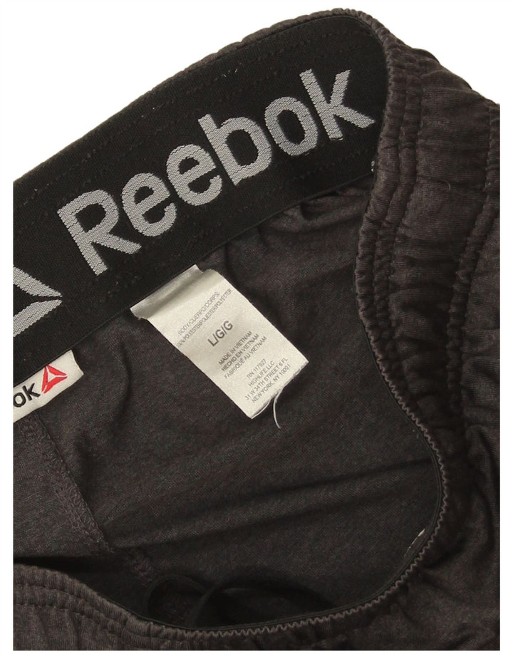 Reebok Herren Sport Shorts Large Grau Polyester