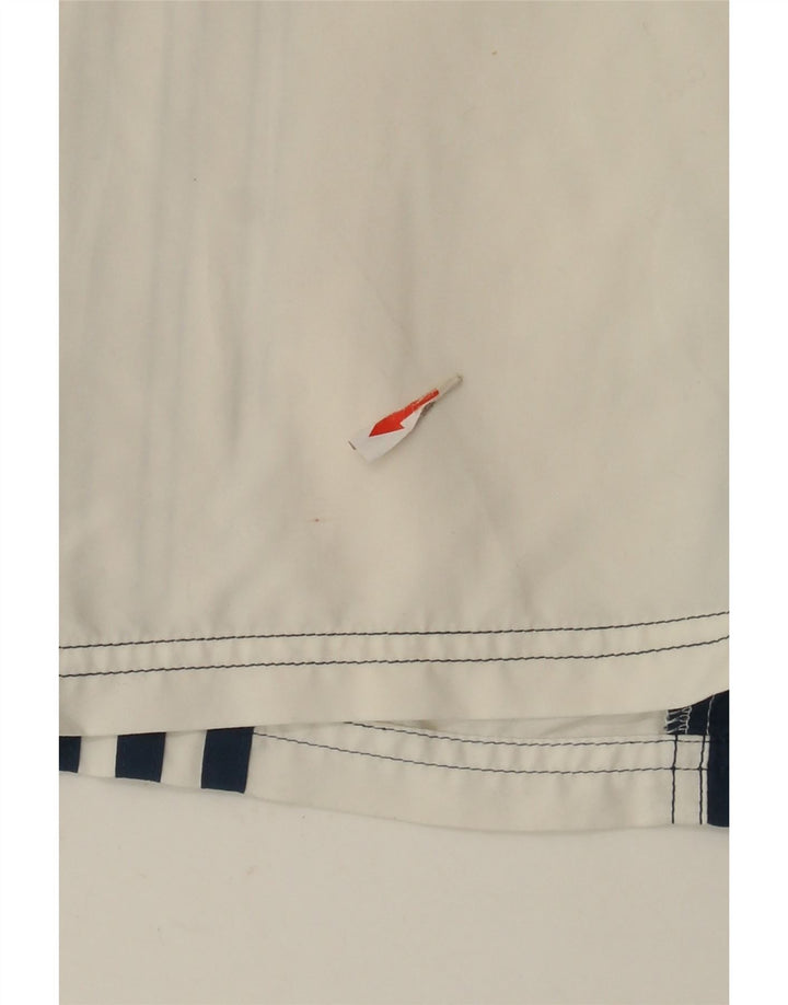 Adidas Herren Badeshorts mit Grafik, Größe S, Weiß, Farbblockdesign