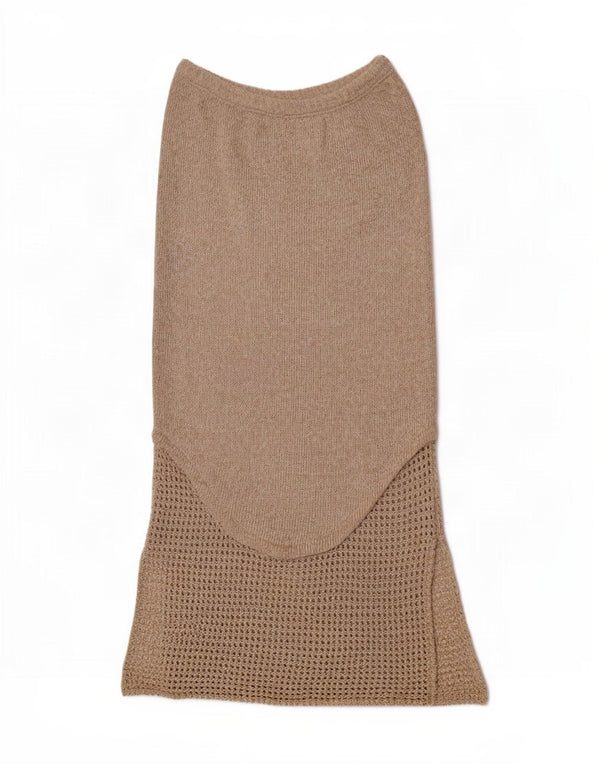 Roisin McCarthy Womens Knit Maxi Skirt Medium W30 Beige Cotton