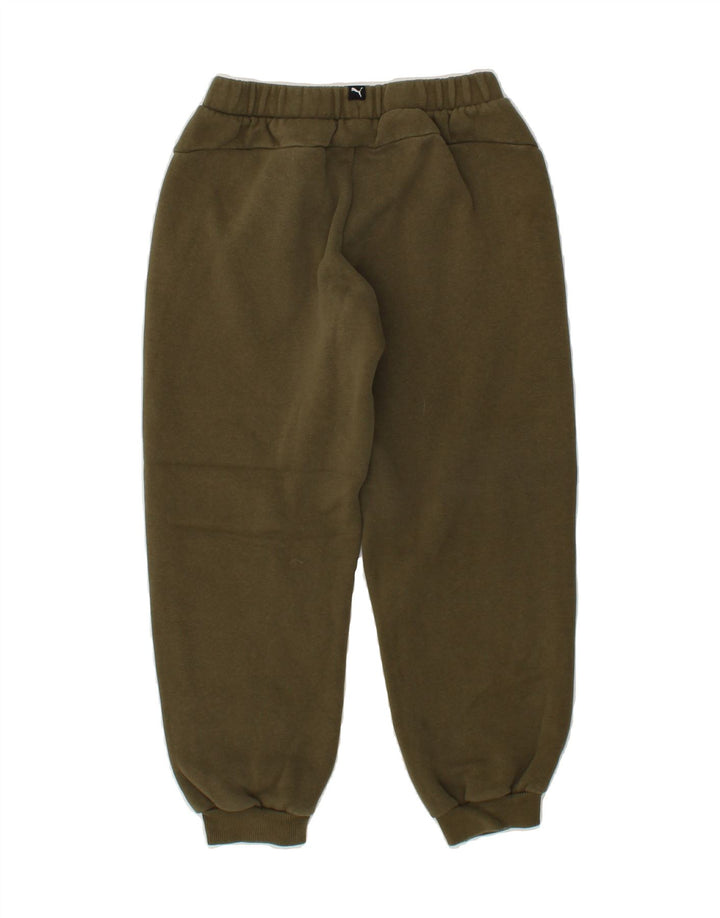 PUMA Boys Tracksuit Trousers Joggers 11-12 Years Khaki Vintage Puma and Second-Hand Puma from Messina Hembry 