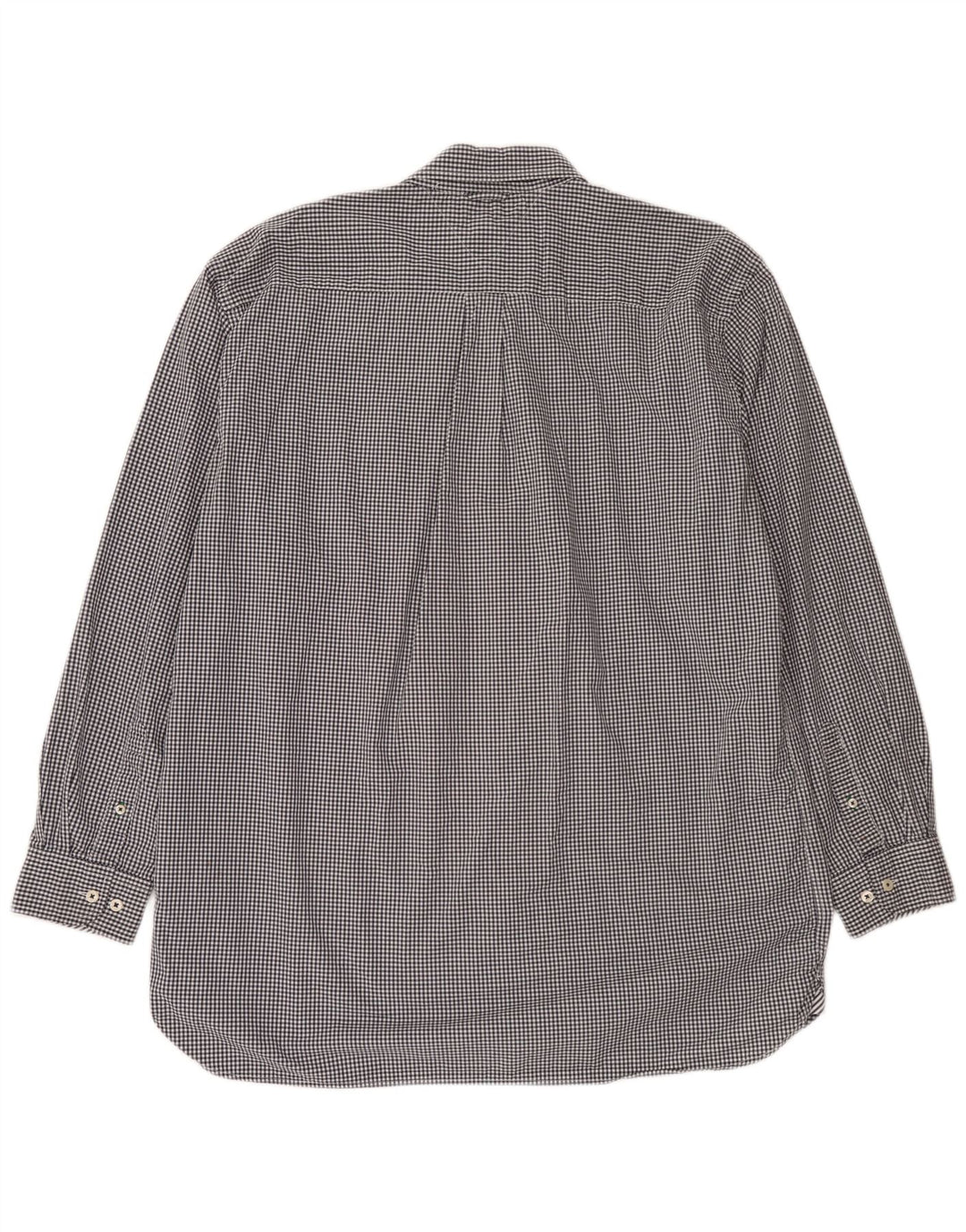 Tommy Hilfiger Herrenhemd 2XL schwarz kariert Baumwolle