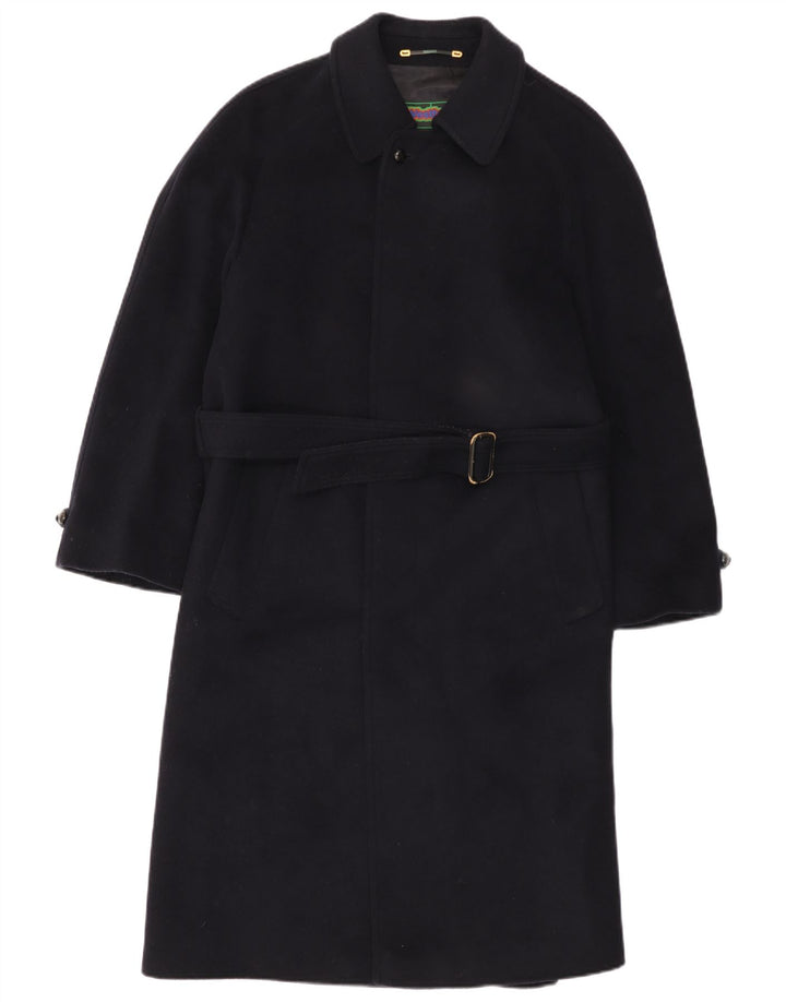 WESTBURY Herrenmantel UK 36 Small Marineblaue Wolle