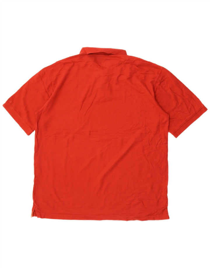 Columbia Herren-Poloshirt, groß, rote Baumwolle