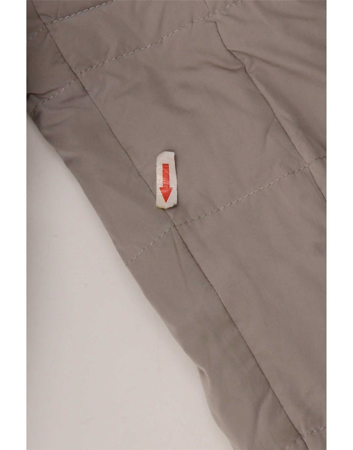 Napapijri Wattierte Damenjacke mit Kapuze, UK 10, Größe S, Grau, Polyester