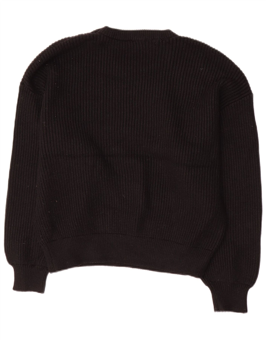 Zara Damen-Pullover mit Rundhalsausschnitt, Gr. 14, mittlere schwarze Viskose