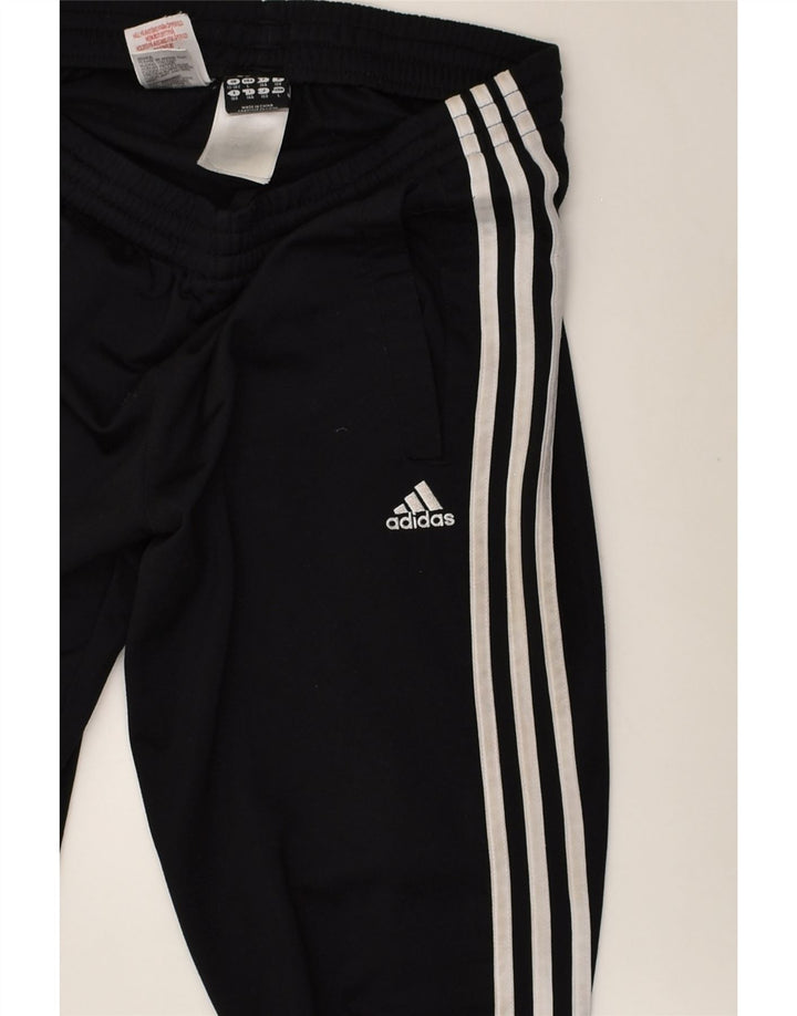 ADIDAS Girls Tracksuit Trousers 13-14 Years Black Polyester | Vintage Adidas | Thrift | Second-Hand Adidas | Used Clothing | Messina Hembry 